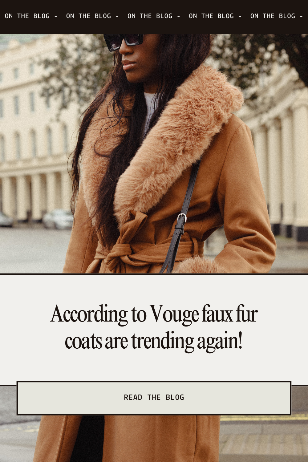 According to Vogue faux fur coats are trending again!